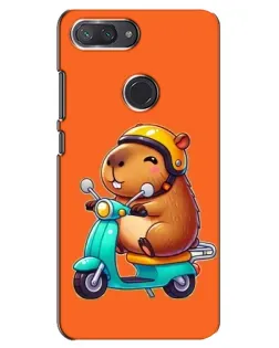 Чохол для Xiaomi Mi 8 Lite з картинкою «Капібара на скутері» Чохол для Xiaomi Mi 8 Lite з картинкою «Капібара на скутері»