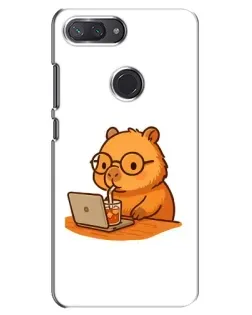 Чохол для Xiaomi Mi 8 Lite з картинкою «Капібара з ноутбуком» Чохол для Xiaomi Mi 8 Lite з картинкою «Капібара з ноутбуком»