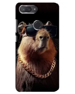 Чохол для Xiaomi Mi 8 Lite з картинкою «Капібара золотий ланцюг» Чохол для Xiaomi Mi 8 Lite з картинкою «Капібара золотий ланцюг»