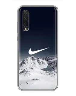 Чехол для Xiaomi Mi 9 Lite с картинкой «Nike — зимние горы» Чехол для Xiaomi Mi 9 Lite с картинкой «Nike — зимние горы»