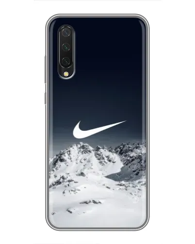 Чехол для Xiaomi Mi 9 Lite с картинкой «Nike — зимние горы»