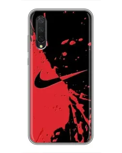 Чехол для Xiaomi Mi 9 Lite с картинкой «Красные брызги Nike» Чехол для Xiaomi Mi 9 Lite с картинкой «Красные брызги Nike»
