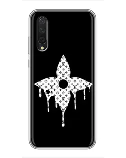 Чехол для Xiaomi Mi 9 Lite с картинкой «Цветочная монограмма»