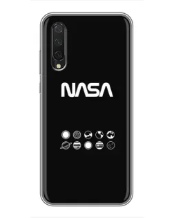 Чехол для Xiaomi Mi 9 Lite с картинкой «NASA — технический принт» Чехол для Xiaomi Mi 9 Lite с картинкой «NASA — технический принт»