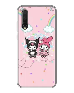 Чехол для Xiaomi Mi 9 Lite с картинкой «My Melody и Kuromi» Чехол для Xiaomi Mi 9 Lite с картинкой «My Melody и Kuromi»