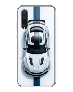 Чехол для Xiaomi Mi 9 Lite с картинкой «Вид сверху — BMW M»