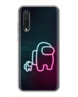 Чехол для Xiaomi Mi 9 Lite с картинкой «Among Us неон-арт» Чехол для Xiaomi Mi 9 Lite с картинкой «Among Us неон-арт»
