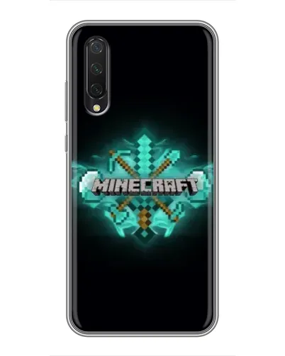 Чехол для Xiaomi Mi 9 Lite с картинкой «Minecraft Diamond лого» Чехол для Xiaomi Mi 9 Lite с картинкой «Minecraft Diamond лого»
