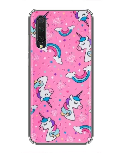 Чехол для Xiaomi Mi 9 Lite с картинкой «Unicorn паттерн розовый» Чехол для Xiaomi Mi 9 Lite с картинкой «Unicorn паттерн розовый»