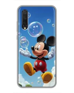 Чехол для Xiaomi Mi 9 Lite с картинкой «Mickey и мыльные пузыри»