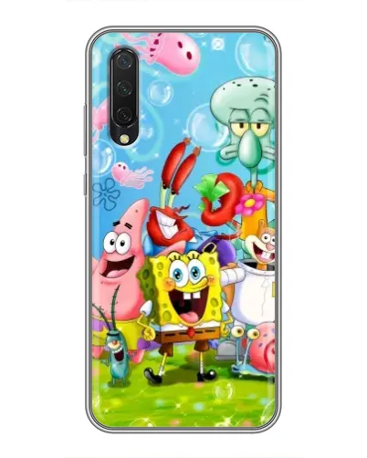 Чехол для Xiaomi Mi 9 Lite с картинкой «Губка Боб и друзья» Чехол для Xiaomi Mi 9 Lite с картинкой «Губка Боб и друзья»