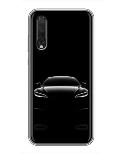 Чехол для Xiaomi Mi 9 Lite с картинкой «Силуэт Tesla Night»