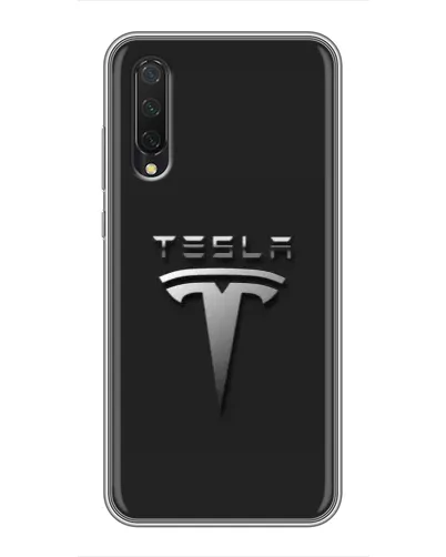 Чехол для Xiaomi Mi 9 Lite с картинкой «Стальной логотип Tesla» Чехол для Xiaomi Mi 9 Lite с картинкой «Стальной логотип Tesla»