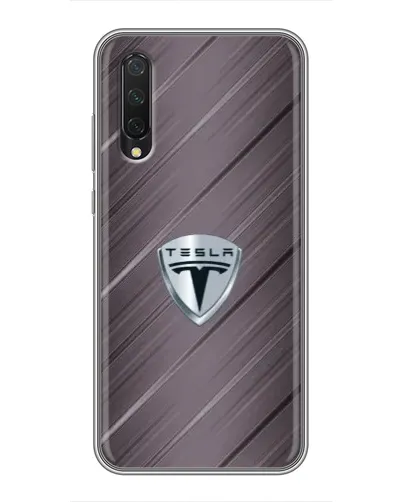 Чехол для Xiaomi Mi 9 Lite с картинкой «Металлическая текстура Tesla» Чехол для Xiaomi Mi 9 Lite с картинкой «Металлическая текстура Tesla»