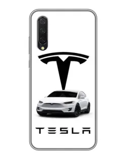 Чехол для Xiaomi Mi 9 Lite с картинкой «Tesla White Style» Чехол для Xiaomi Mi 9 Lite с картинкой «Tesla White Style»