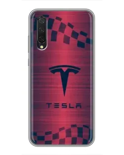 Чехол для Xiaomi Mi 9 Lite с картинкой «Тесла красный карбон» Чехол для Xiaomi Mi 9 Lite с картинкой «Тесла красный карбон»