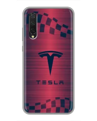 Чехол для Xiaomi Mi 9 Lite с картинкой «Тесла красный карбон» Чехол для Xiaomi Mi 9 Lite с картинкой «Тесла красный карбон»