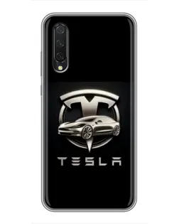 Чехол для Xiaomi Mi 9 Lite с картинкой «Tesla — серебристое авто» Чехол для Xiaomi Mi 9 Lite с картинкой «Tesla — серебристое авто»