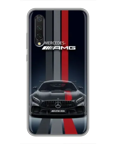 Чехол для Xiaomi Mi 9 Lite с картинкой «Mercedes — белый карбон» Чехол для Xiaomi Mi 9 Lite с картинкой «Mercedes — белый карбон»