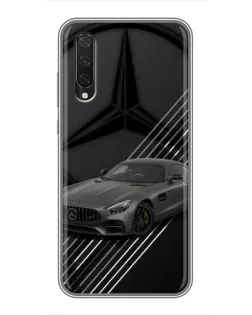 Чехол для Xiaomi Mi 9 Lite с картинкой «Mercedes AMG — графика»