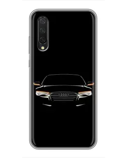 Чехол для Xiaomi Mi 9 Lite с картинкой «Audi — ночной контур»