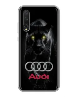 Чехол для Xiaomi Mi 9 Lite с картинкой «Пантера и Audi»