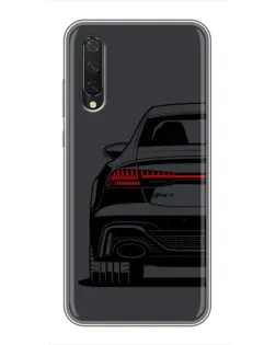 Чехол для Xiaomi Mi 9 Lite с картинкой «Задняя часть Audi — арт»