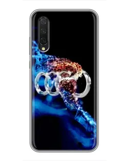 Чехол для Xiaomi Mi 9 Lite с картинкой «Энергия лого Audi»