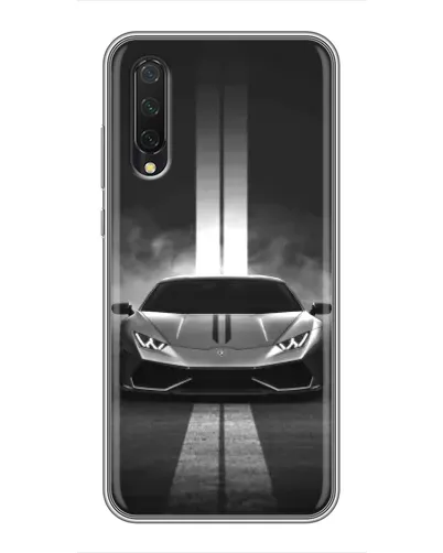 Чехол для Xiaomi Mi 9 Lite с картинкой «Lamborghini симметрия дорог»