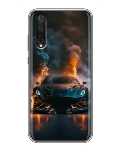 Чехол для Xiaomi Mi 9 Lite с картинкой «Lamborghini дымная эстетика»