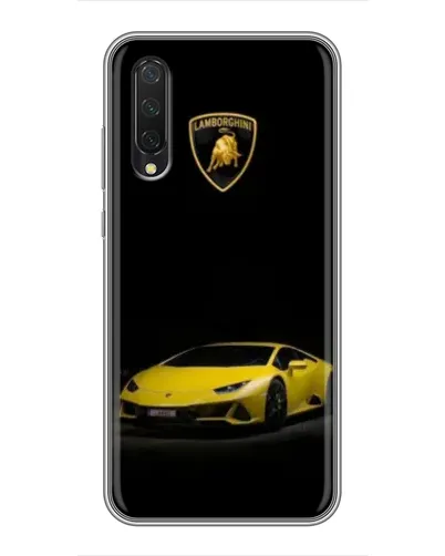 Чехол для Xiaomi Mi 9 Lite с картинкой «Lamborghini желтый акцент»