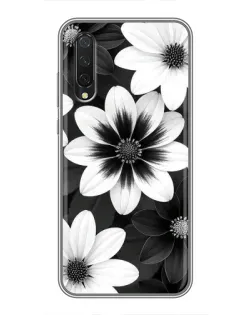 Чохол для Xiaomi Mi 9 Lite з картинкою «Монохромні айстри» Чохол для Xiaomi Mi 9 Lite з картинкою «Монохромні айстри»