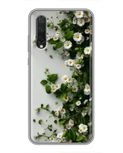 Чохол для Xiaomi Mi 9 Lite з картинкою «Гілка дрібних білих квітів» Чохол для Xiaomi Mi 9 Lite з картинкою «Гілка дрібних білих квітів»