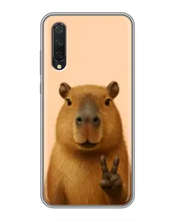 Чехол для Xiaomi Mi 9 Lite с картинкой «Капибара виктория» Чехол для Xiaomi Mi 9 Lite с картинкой «Капибара виктория»