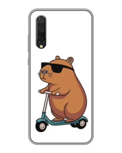 Чехол для Xiaomi Mi 9 Lite с картинкой «Капибара на самокате» Чехол для Xiaomi Mi 9 Lite с картинкой «Капибара на самокате»