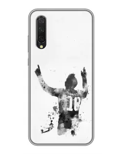 Чехол для Xiaomi Mi 9 Lite с картинкой «Черно-белый силуэт Месси» Чехол для Xiaomi Mi 9 Lite с картинкой «Черно-белый силуэт Месси»