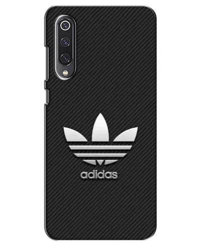 Чехол для Xiaomi Mi 9 SE с картинкой «Adidas Карбоновая текстура»