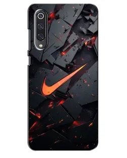 Чехол для Xiaomi Mi 9 SE с картинкой «Nike — эффект разломов»