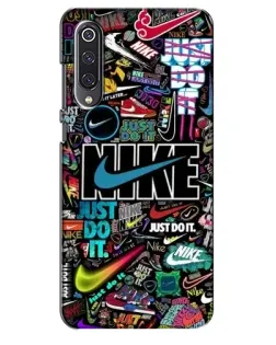 Чехол для Xiaomi Mi 9 SE с картинкой «Яркий коллаж Nike»