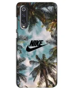 Чехол для Xiaomi Mi 9 SE с картинкой «Тропический принт Nike»
