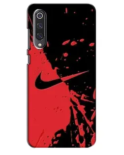 Чехол для Xiaomi Mi 9 SE с картинкой «Красные брызги Nike»
