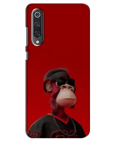 Чехол для Xiaomi Mi 9 SE с картинкой «Bored Ape в красном» Чехол для Xiaomi Mi 9 SE с картинкой «Bored Ape в красном»