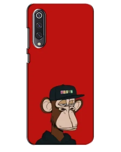 Чехол для Xiaomi Mi 9 SE с картинкой «Bored Ape — красный фон» Чехол для Xiaomi Mi 9 SE с картинкой «Bored Ape — красный фон»