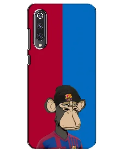 Чехол для Xiaomi Mi 9 SE с картинкой «Bored Ape — фанат Барсы» Чехол для Xiaomi Mi 9 SE с картинкой «Bored Ape — фанат Барсы»