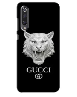 Чехол для Xiaomi Mi 9 SE с картинкой «Gucci — серебряный лев»