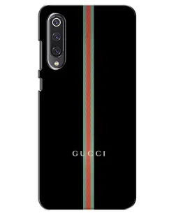 Чехол для Xiaomi Mi 9 SE с картинкой «Gucci — строгая линия»