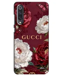 Чехол для Xiaomi Mi 9 SE с картинкой «Gucci — бордовые розы»