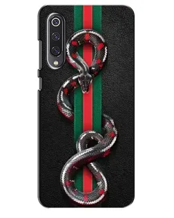 Чехол для Xiaomi Mi 9 SE с картинкой «Gucci — змея на полосе»