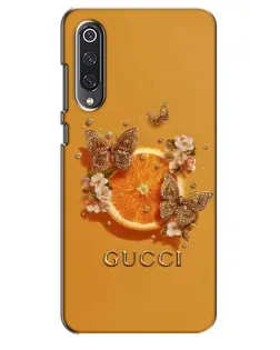 Чехол для Xiaomi Mi 9 SE с картинкой «Gucci — золотые бабочки»