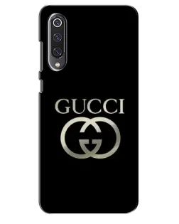 Чехол для Xiaomi Mi 9 SE с картинкой «Gucci — золото на черном»